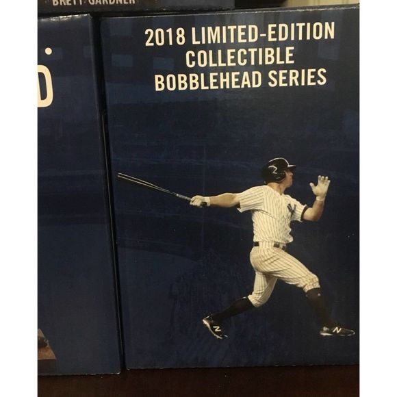 M NEW YORK YANKEES BRETT GARDNER BOBBLEHEAD SGA 8/31/2018 NIB - Picture 9 of 12